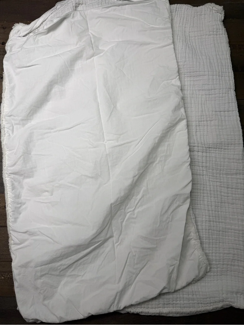 Casaluna Soft White Cotton Gauze Pillow Shams King Set